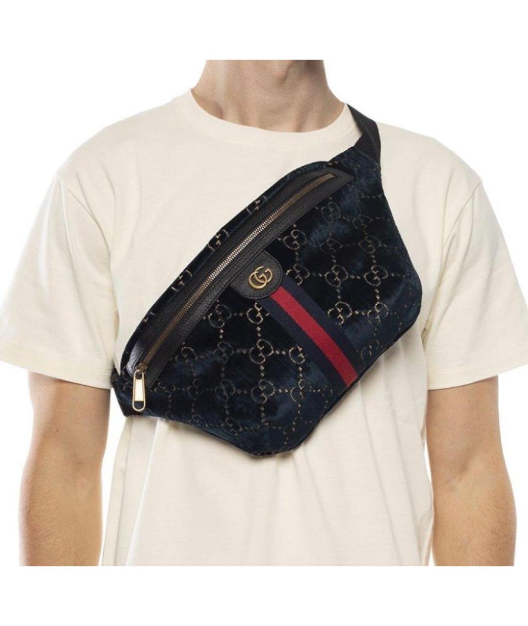 GUCCI Мульти бархатная сумка через плечо, фото 3