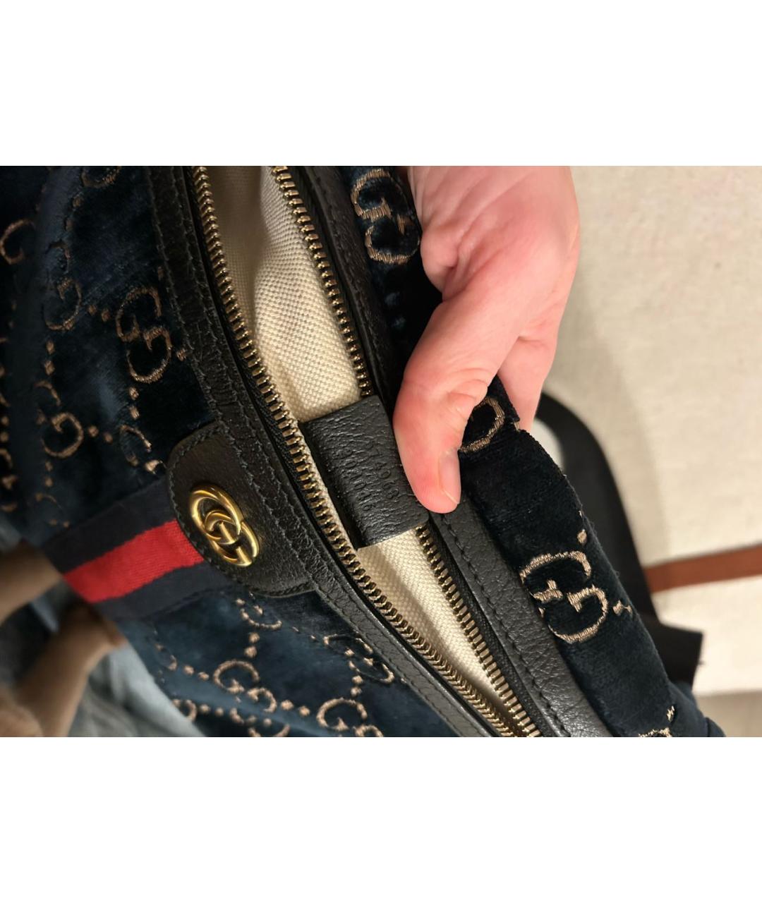 GUCCI Мульти бархатная сумка через плечо, фото 5