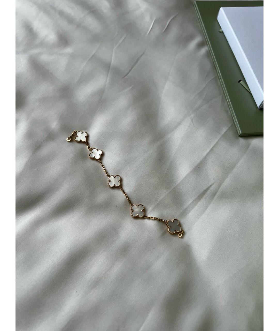 VAN CLEEF & ARPELS Белый браслет из желтого золота, фото 5