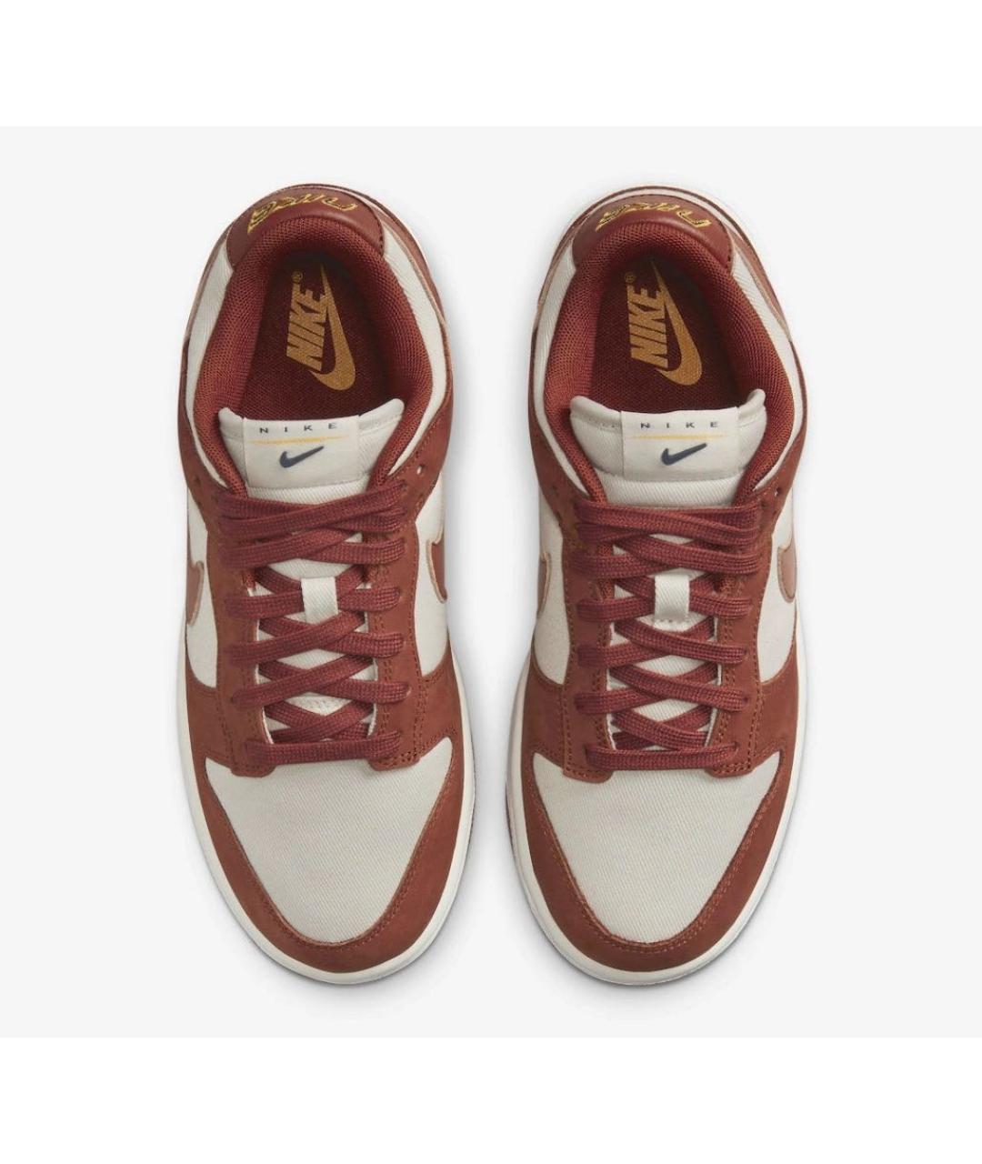NIKE Бордовые кожаные кроссовки, фото 3