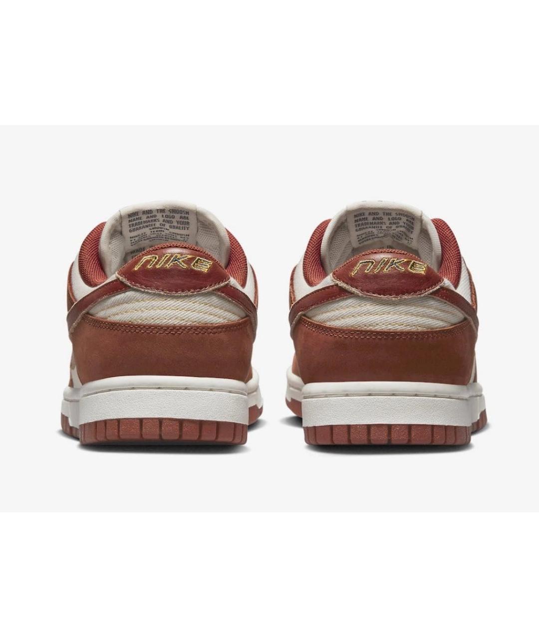 NIKE Бордовые кожаные кроссовки, фото 4