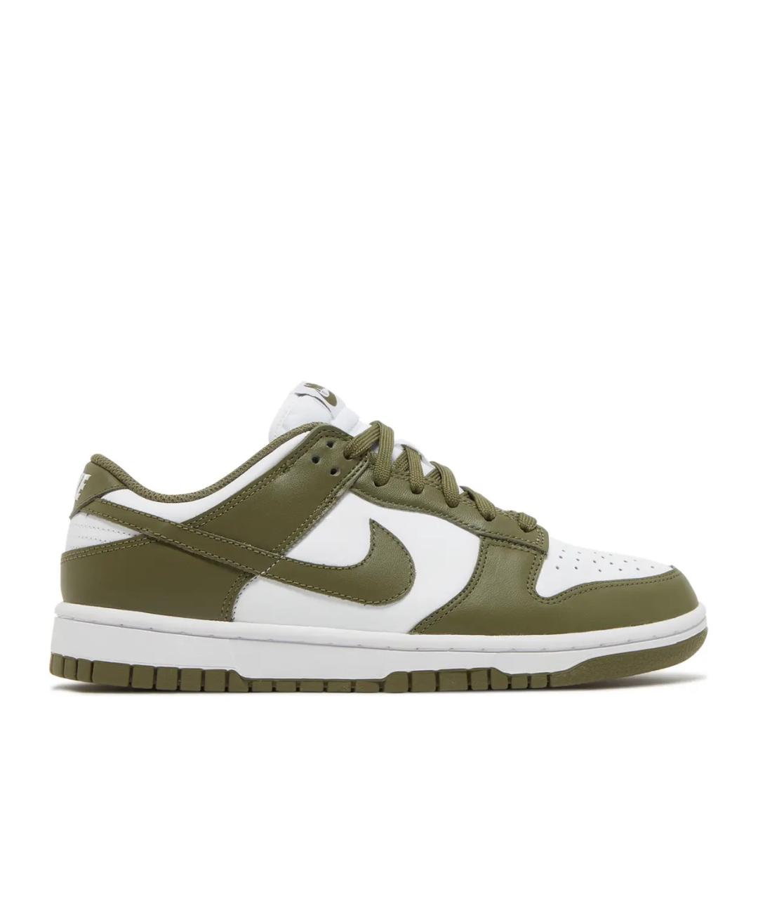 NIKE Хаки кожаные кроссовки, фото 1