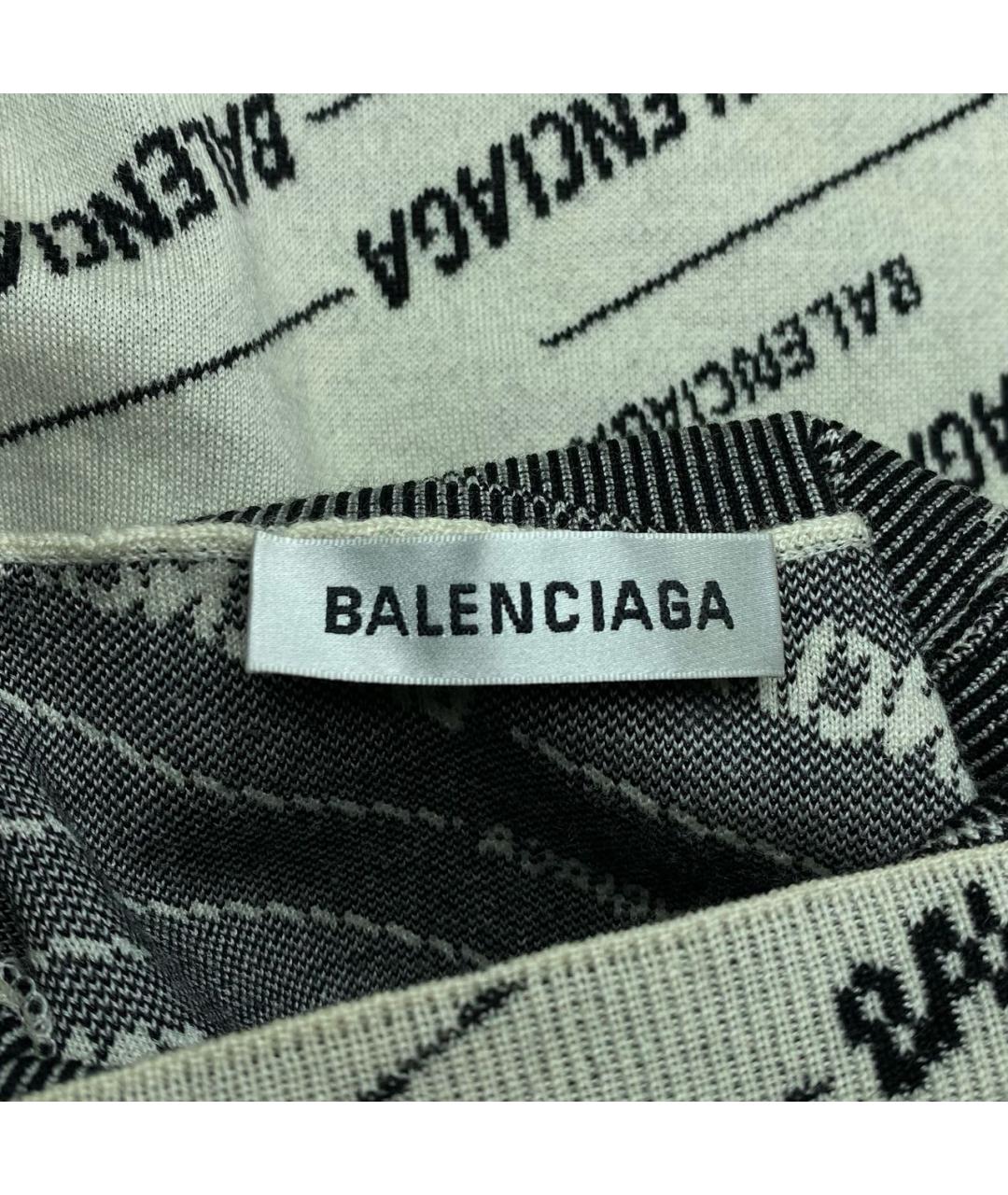 BALENCIAGA Белая шерстяная водолазка, фото 4