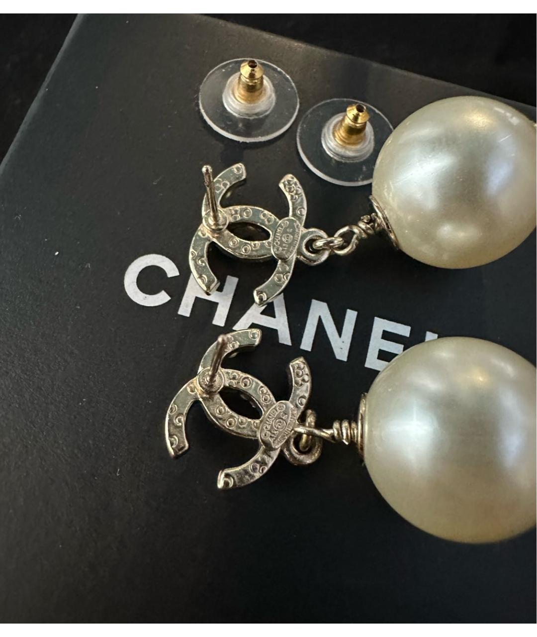 CHANEL Золотые серьги, фото 5