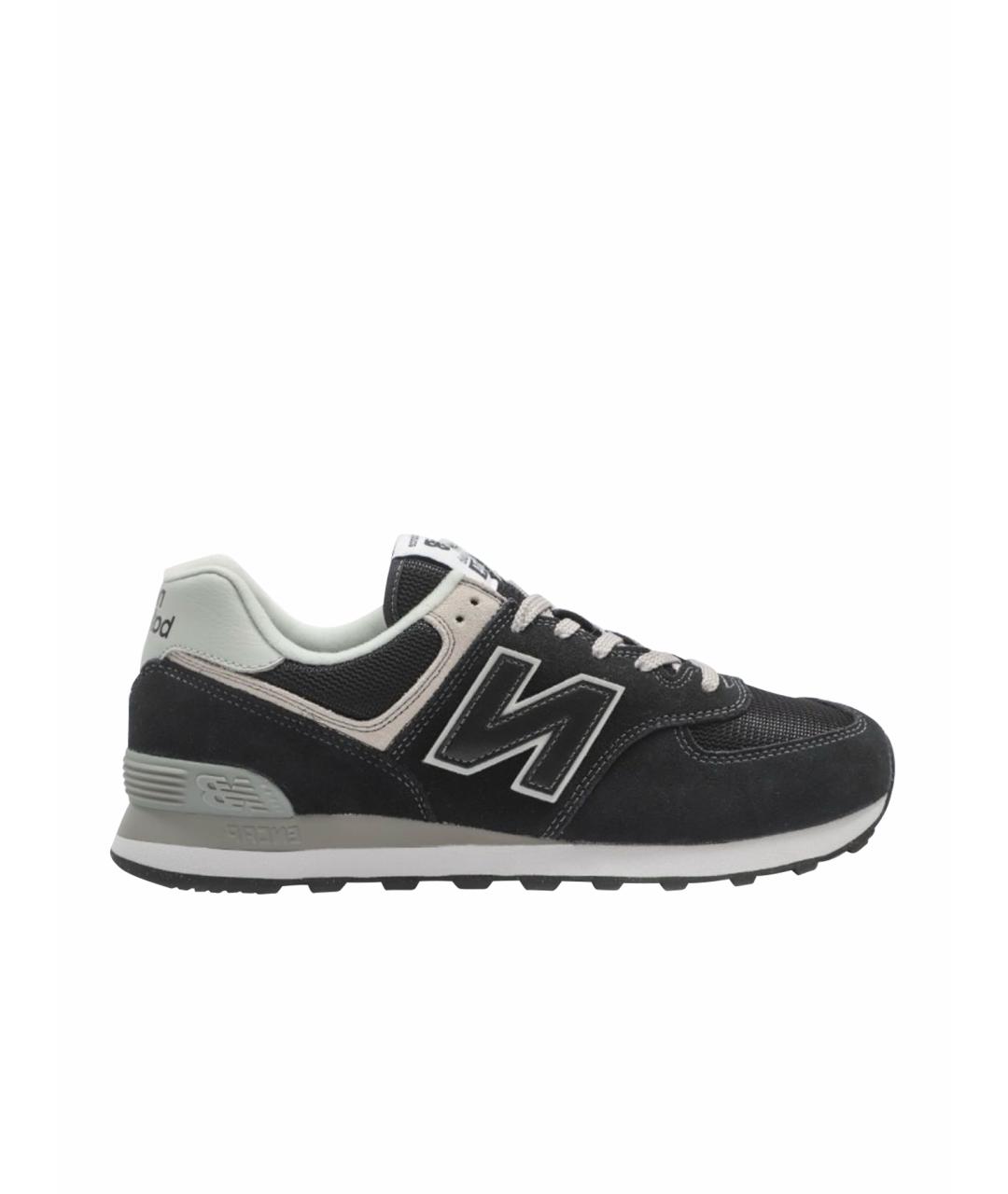 NEW BALANCE Черные текстильные низкие кроссовки / кеды, фото 1