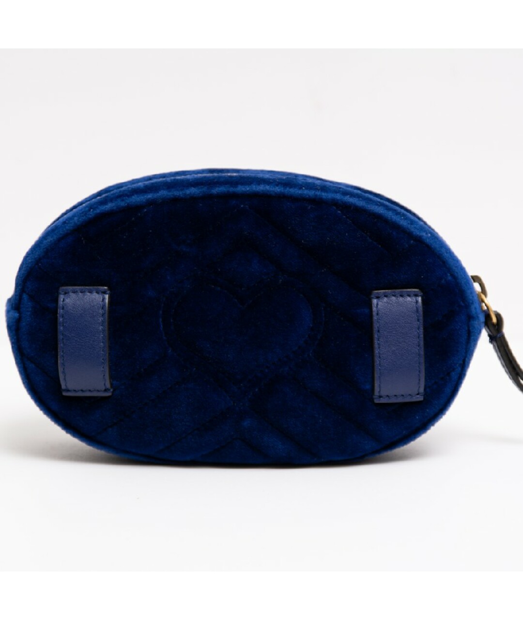 GUCCI Синяя бархатная сумка тоут, фото 2