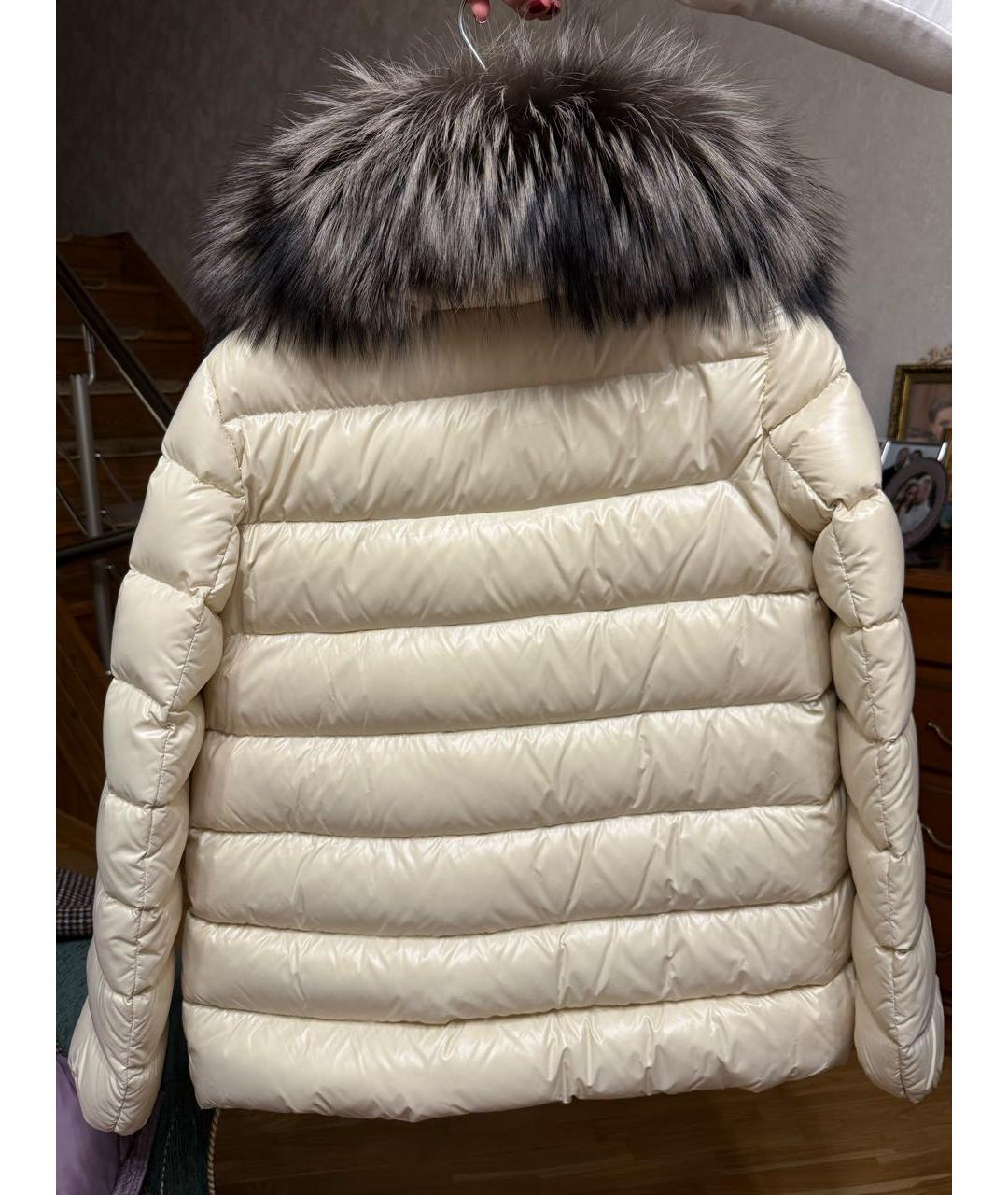 MONCLER Белый пуховик, фото 2