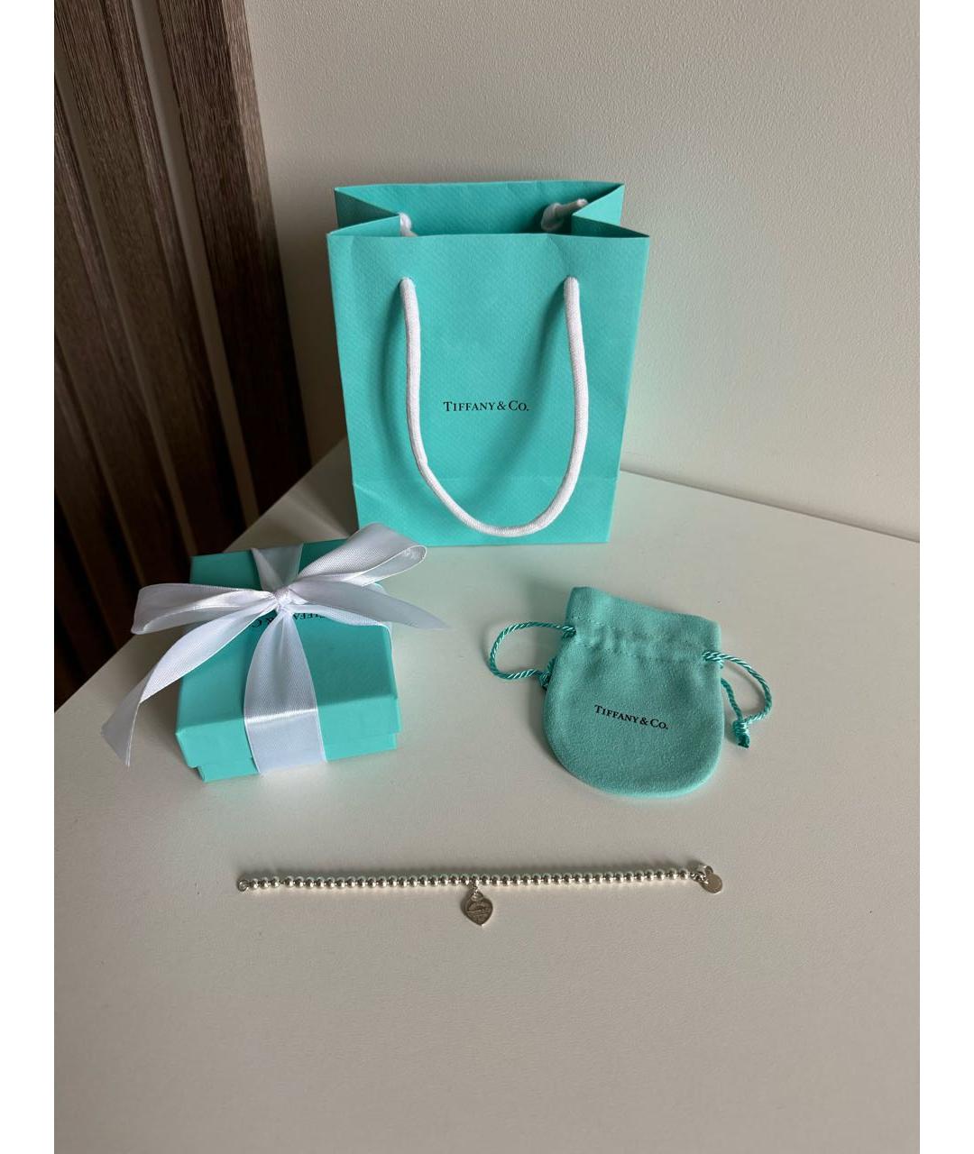 TIFFANY&CO Бирюзовый серебряный браслет, фото 3