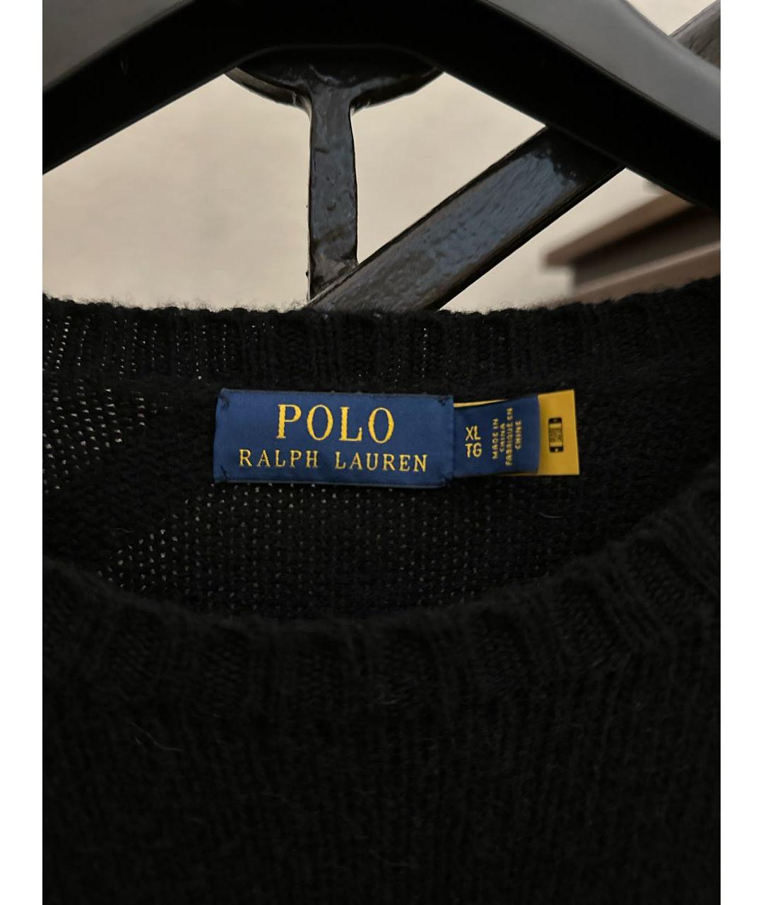 POLO RALPH LAUREN Черный шерстяной джемпер / свитер, фото 3