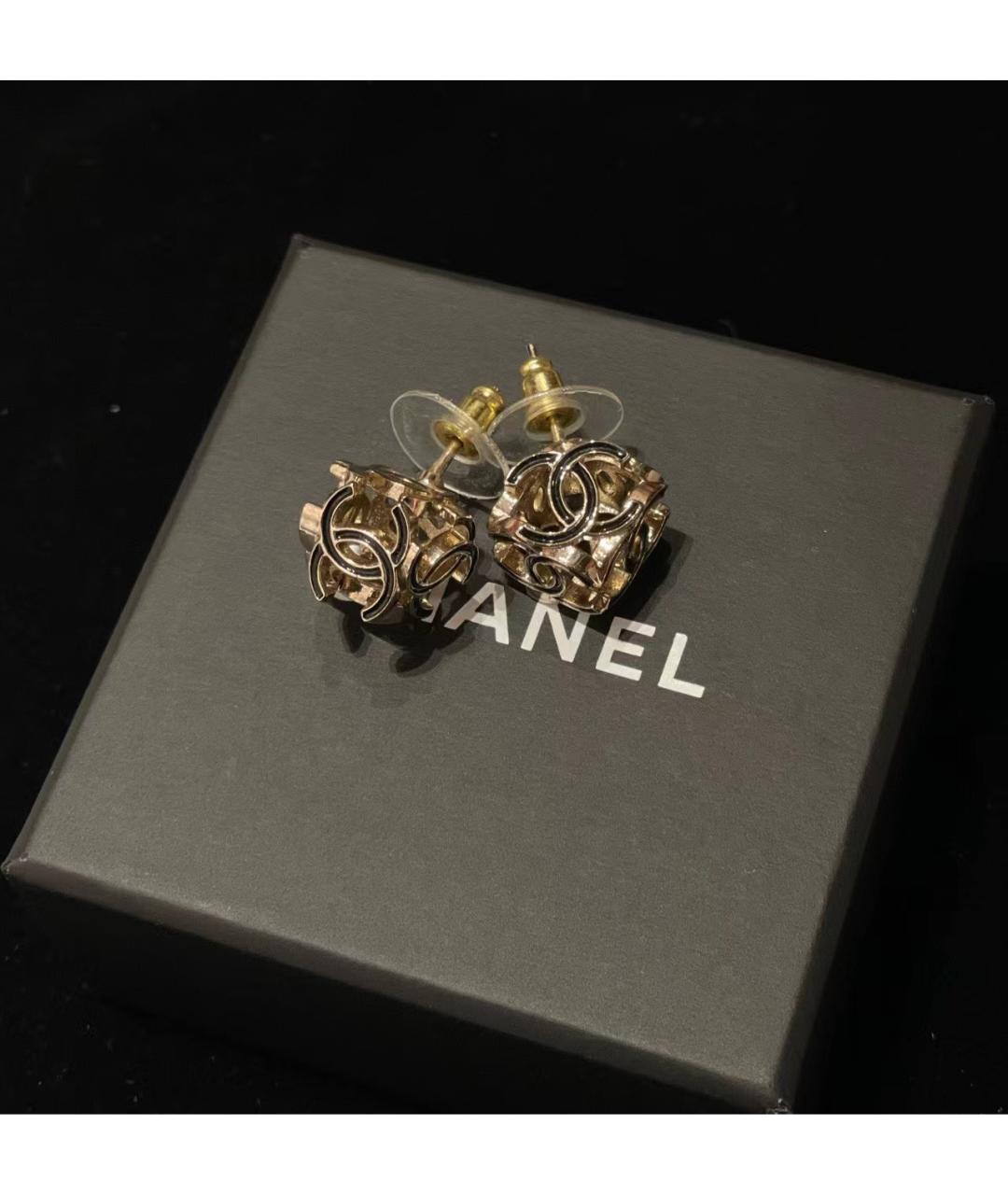 CHANEL Золотые серьги, фото 3