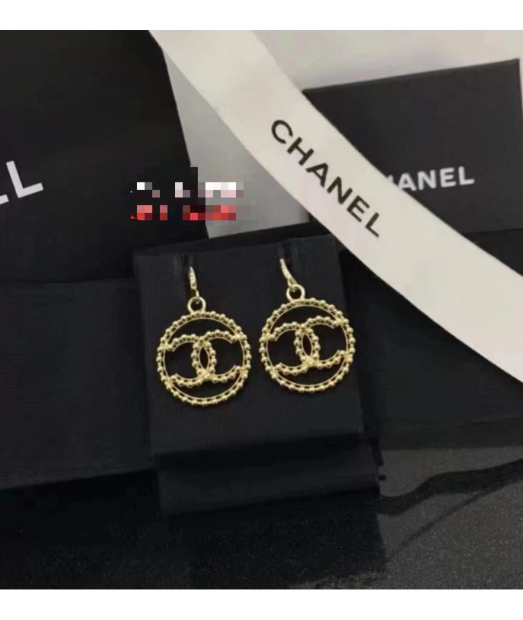 CHANEL Золотые серьги, фото 3