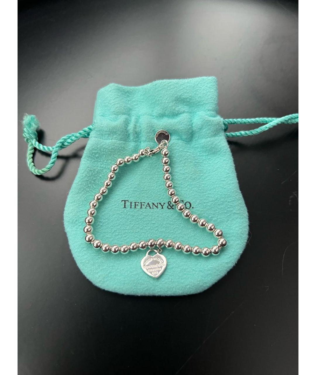 TIFFANY&CO Бирюзовый серебряный браслет, фото 3