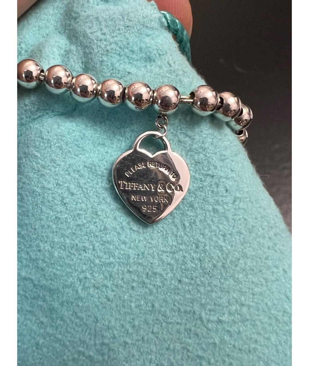 TIFFANY&CO Бирюзовый серебряный браслет, фото 4