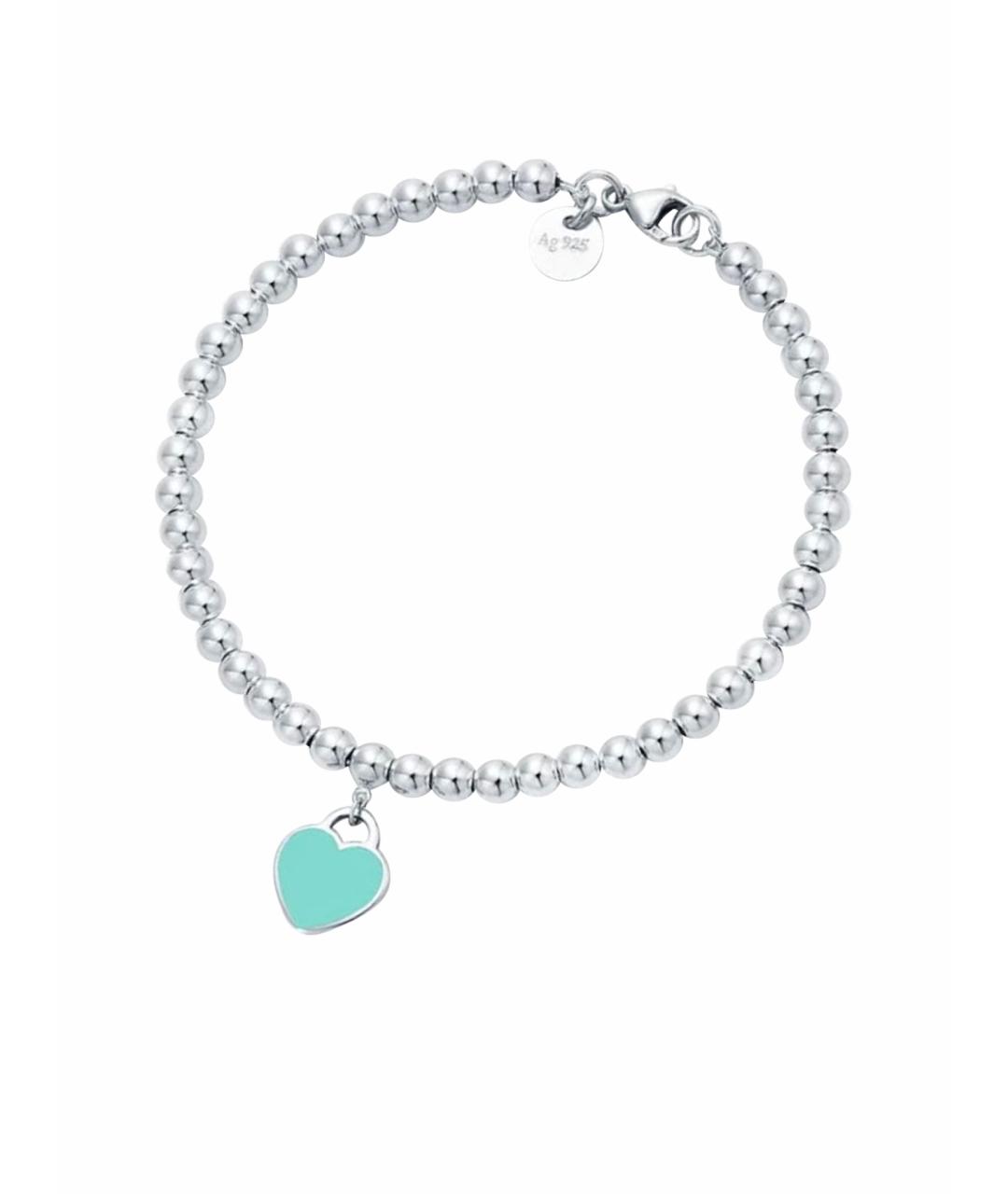 TIFFANY&CO Бирюзовый серебряный браслет, фото 1