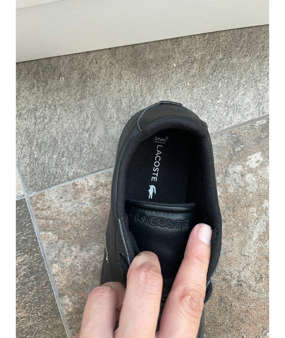 LACOSTE KIDS Черные ботинки из искусственной кожи, фото 4