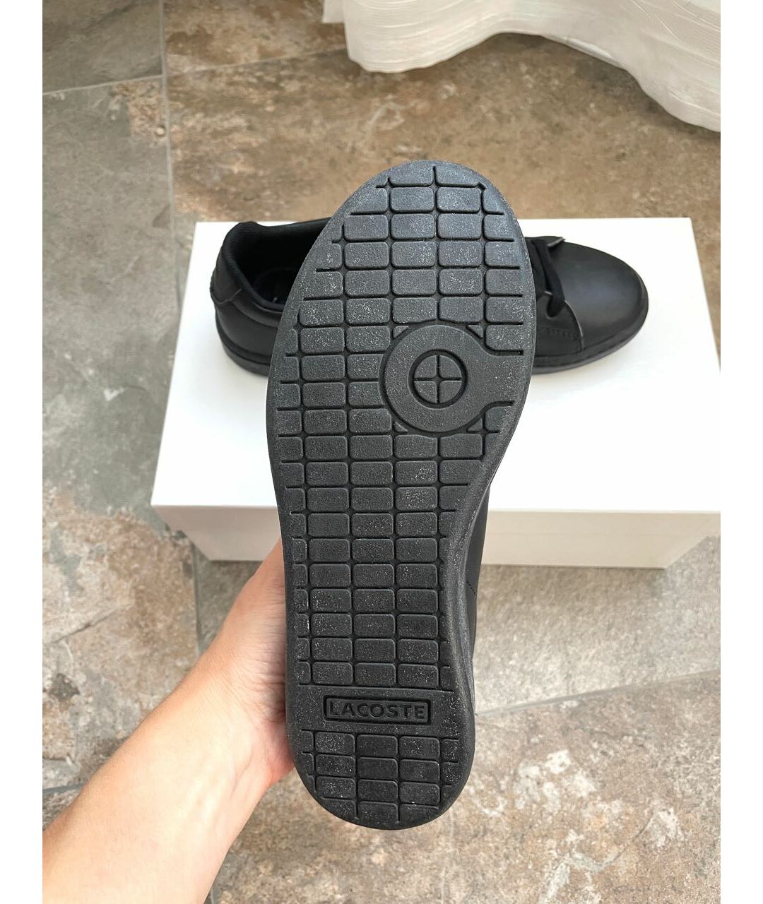 LACOSTE KIDS Черные ботинки из искусственной кожи, фото 5