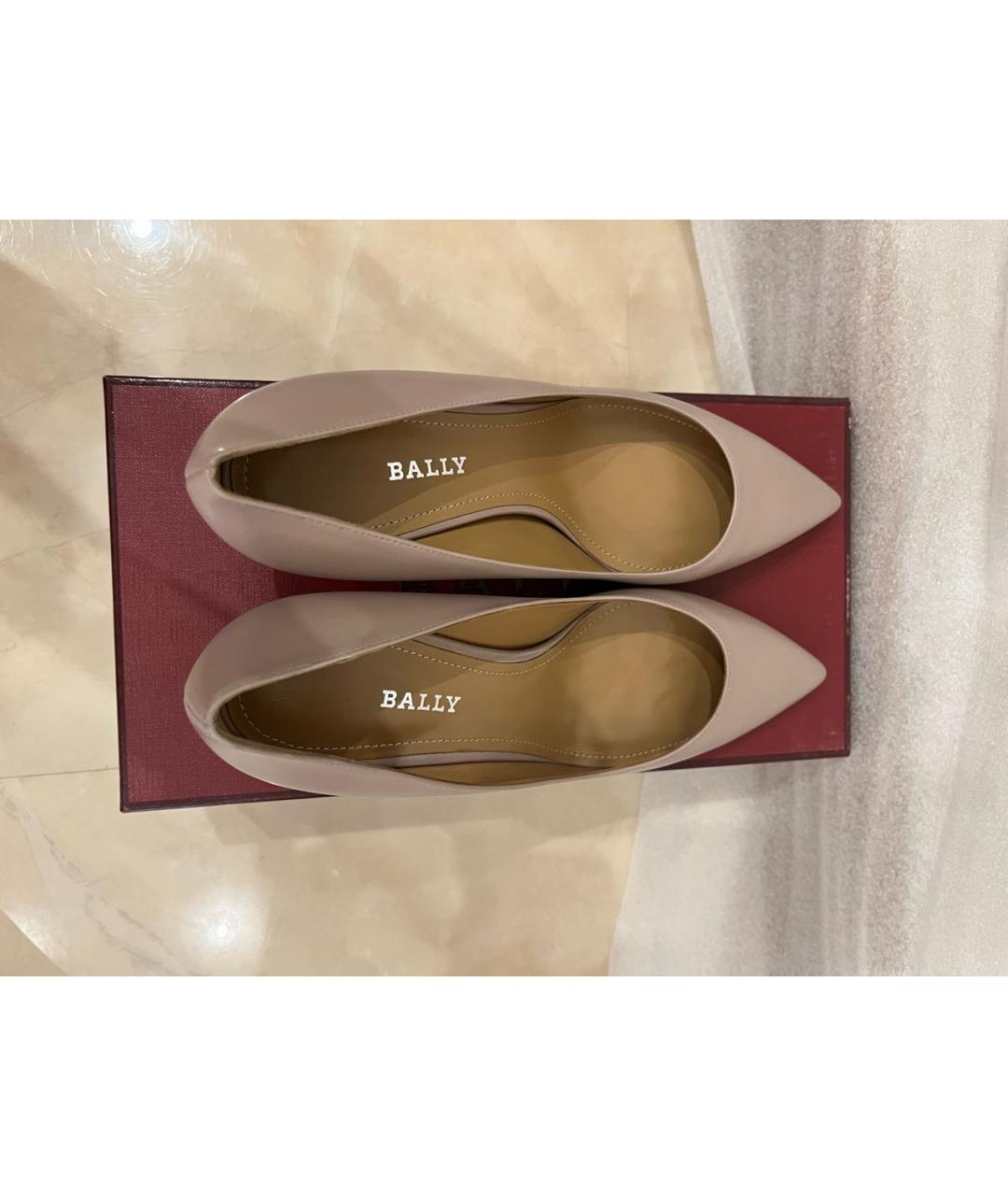 BALLY Розовые кожаные туфли, фото 3