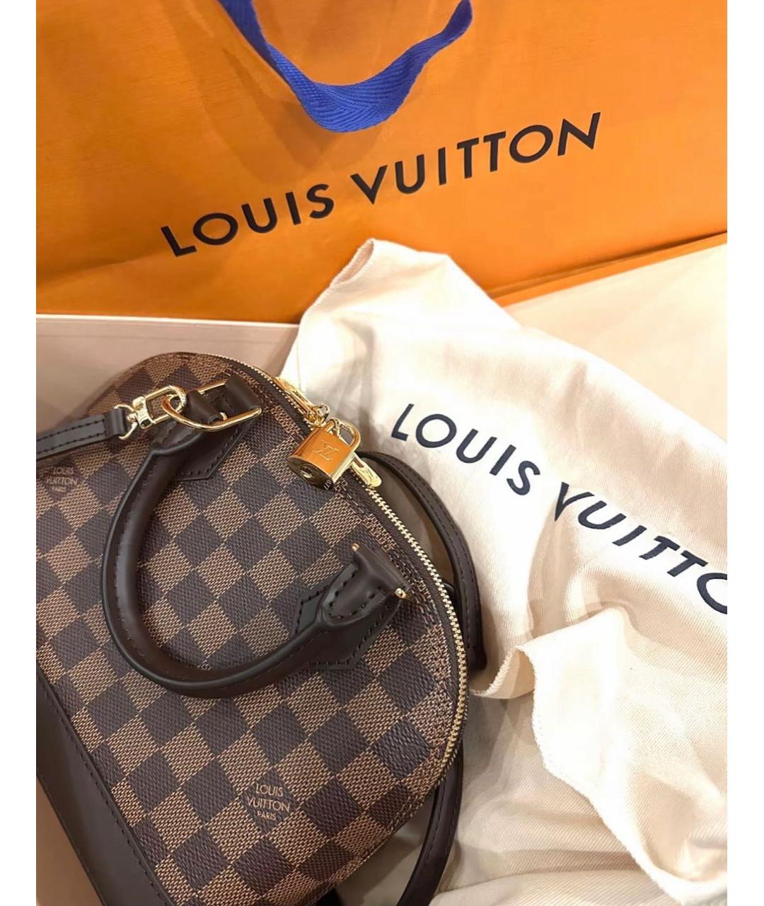 LOUIS VUITTON Коричневая сумка с короткими ручками, фото 6