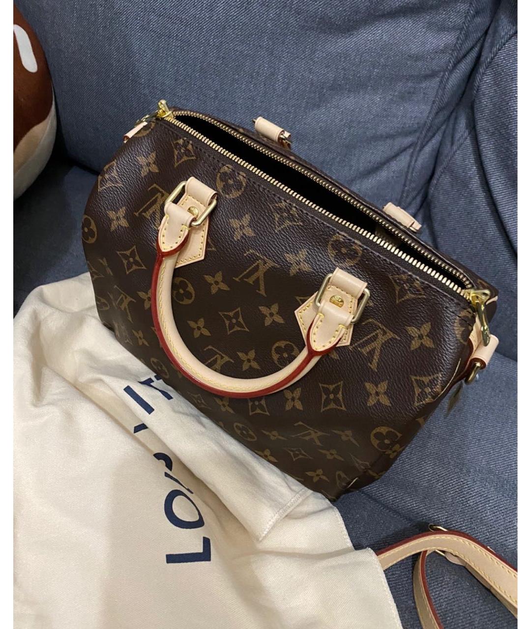 LOUIS VUITTON Коричневая сумка с короткими ручками, фото 6