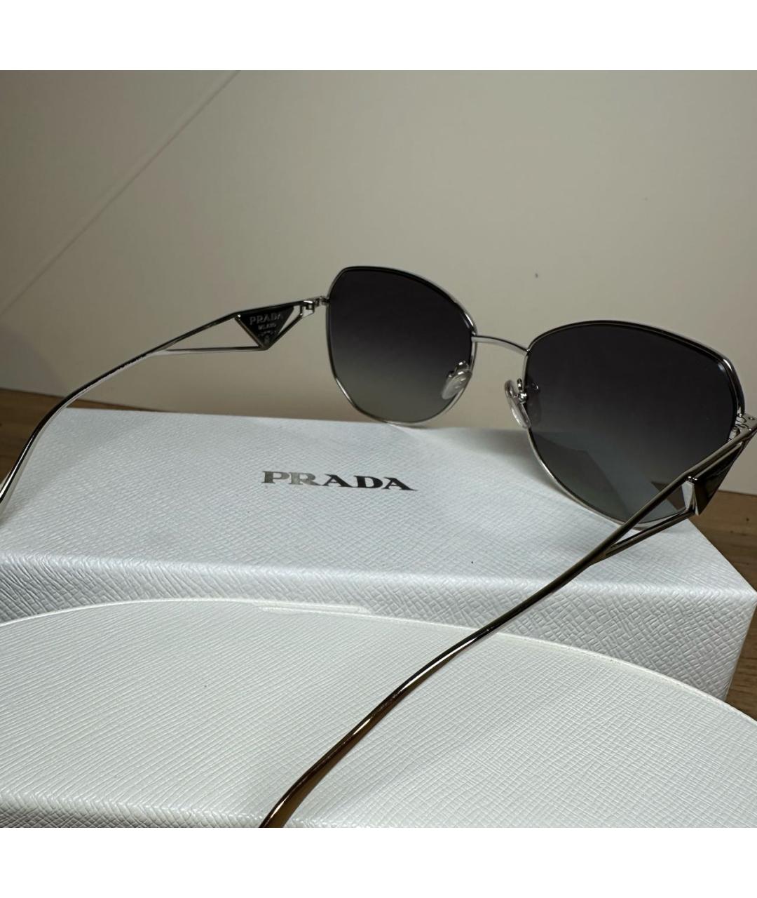 PRADA Металлические солнцезащитные очки, фото 4