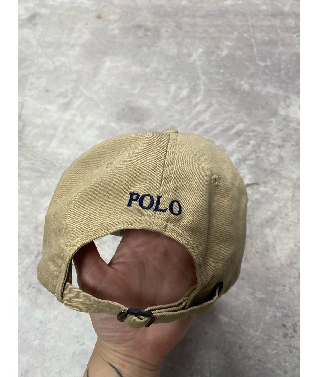 POLO RALPH LAUREN Бежевая кепка/бейсболка, фото 3