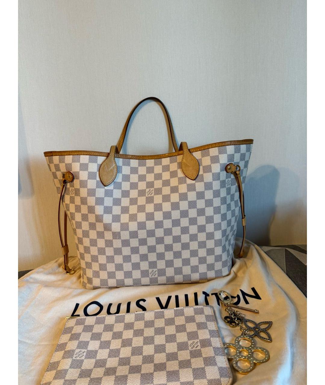 LOUIS VUITTON Белая сумка тоут, фото 6