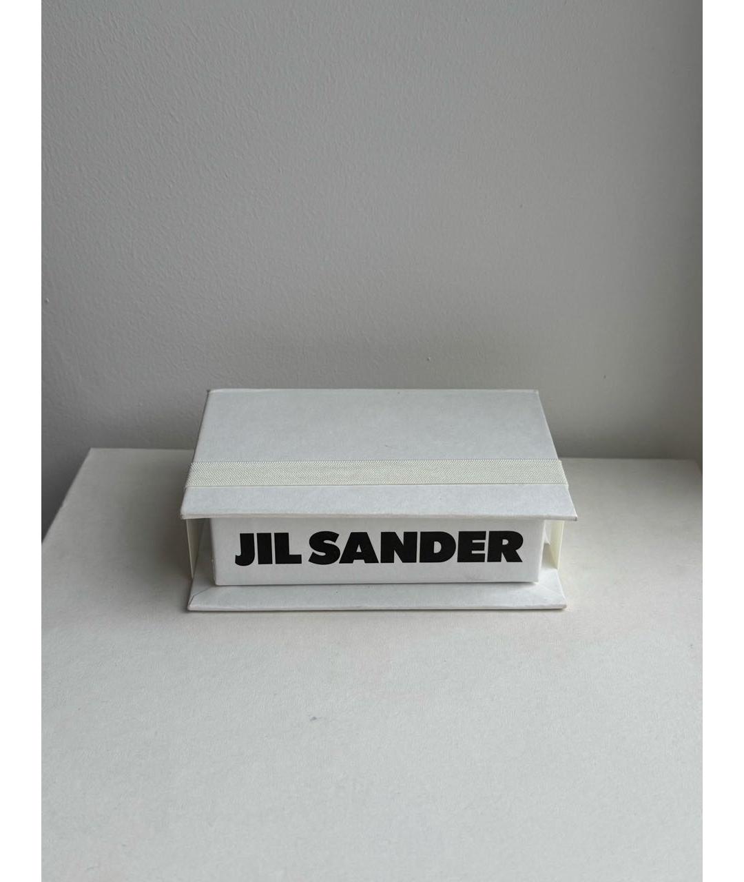 JIL SANDER Серебряные латунные серьги, фото 3