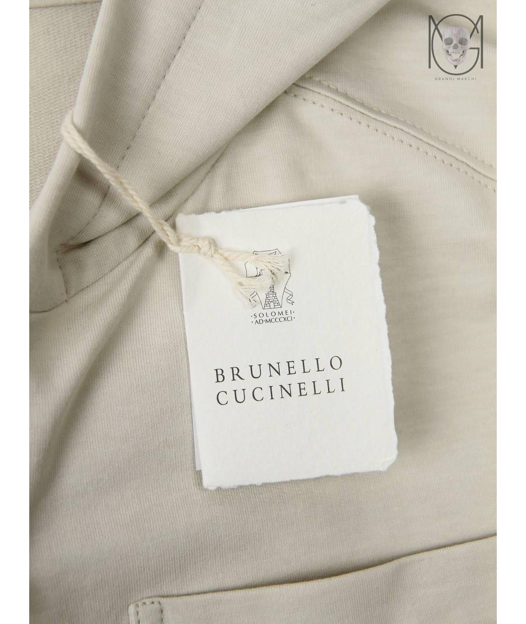 BRUNELLO CUCINELLI Бежевый хлопковый спортивные костюмы, фото 7