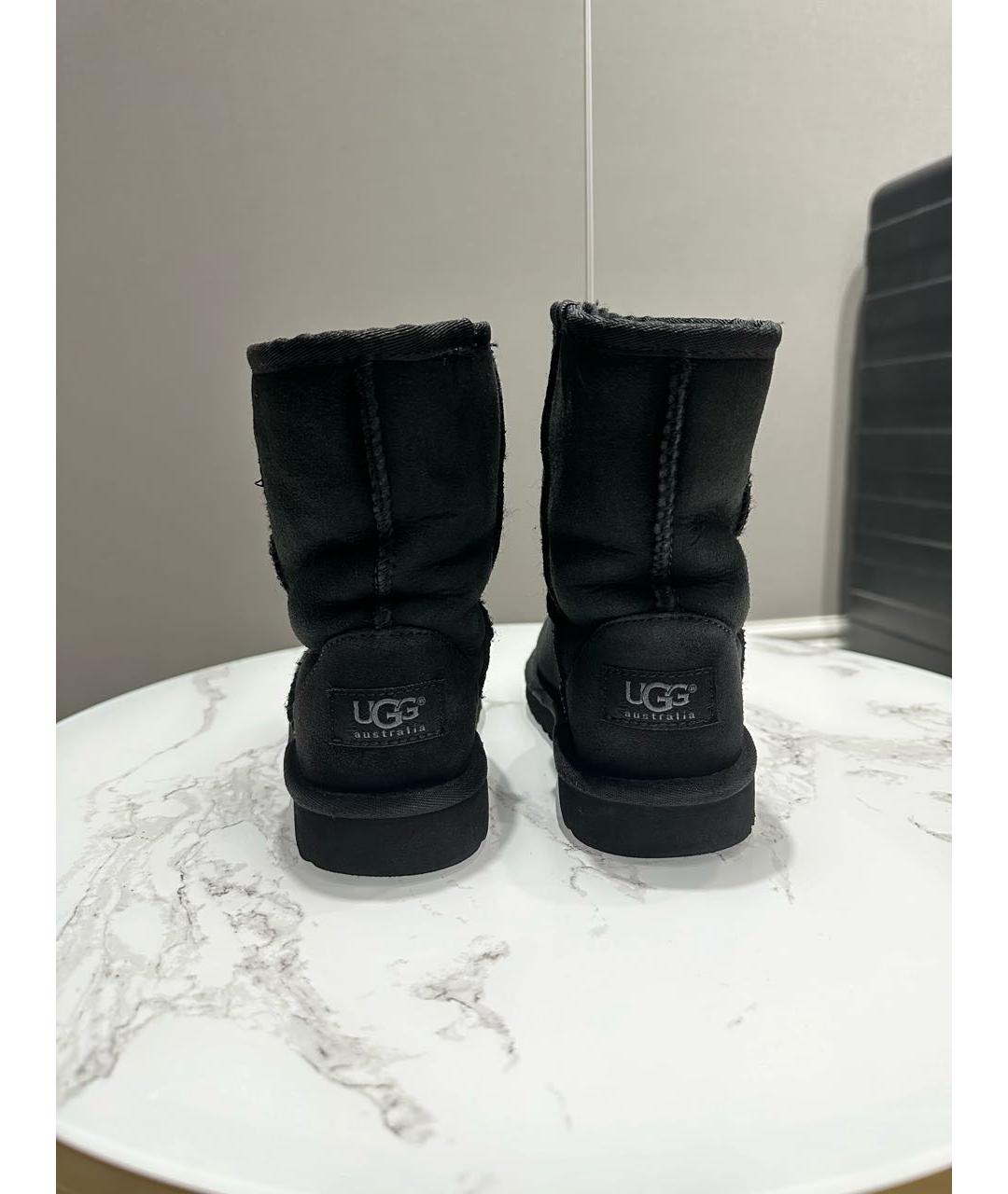 UGG AUSTRALIA KIDS Черные замшевые сапоги, фото 3