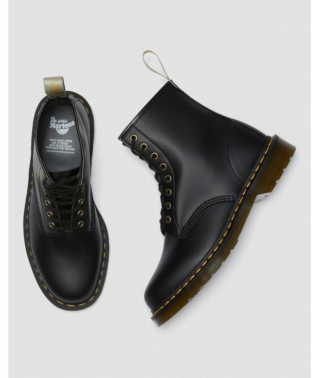 DR. MARTENS Черные ботинки из искусственной кожи, фото 2