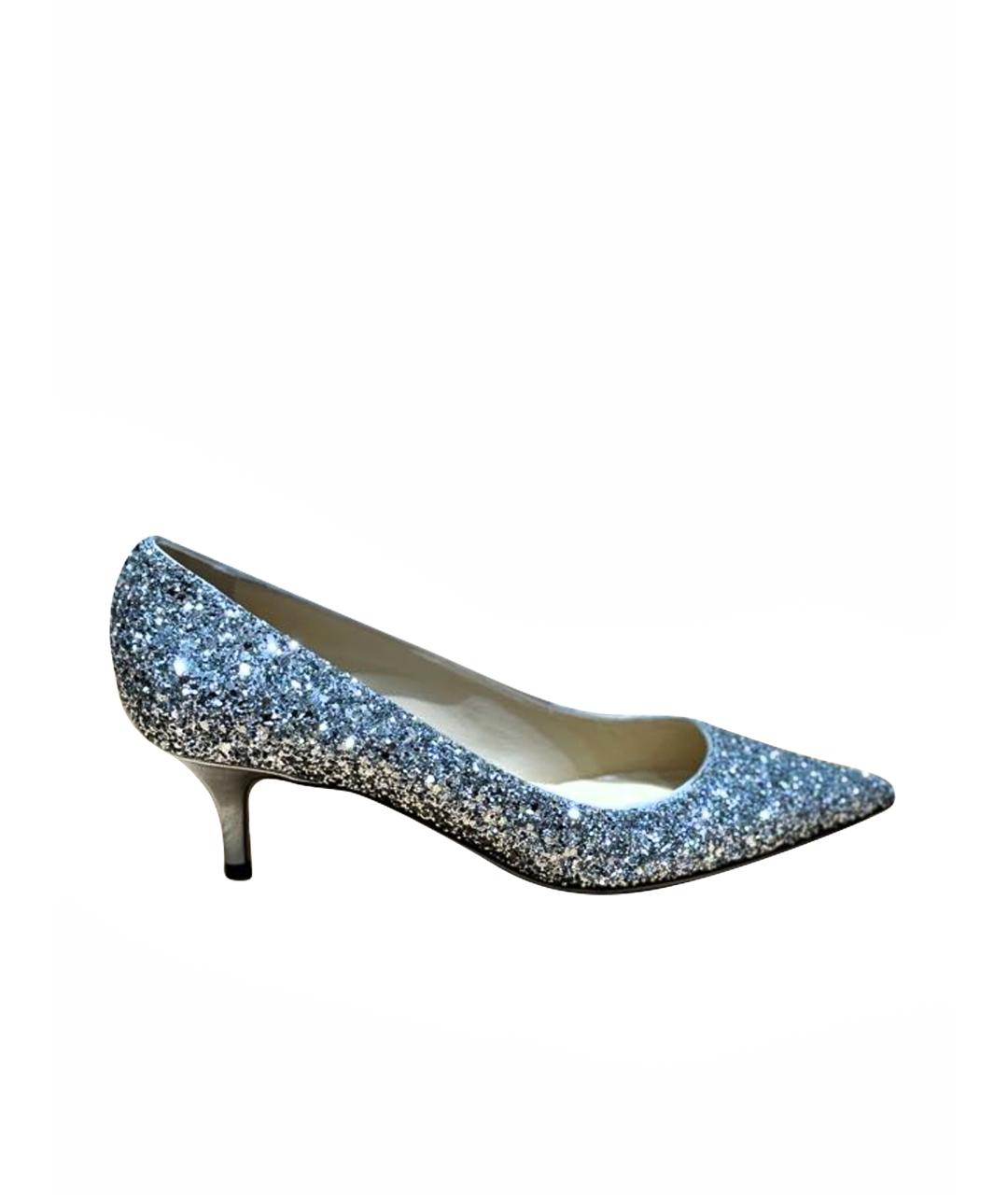 JIMMY CHOO Серебряные туфли, фото 1
