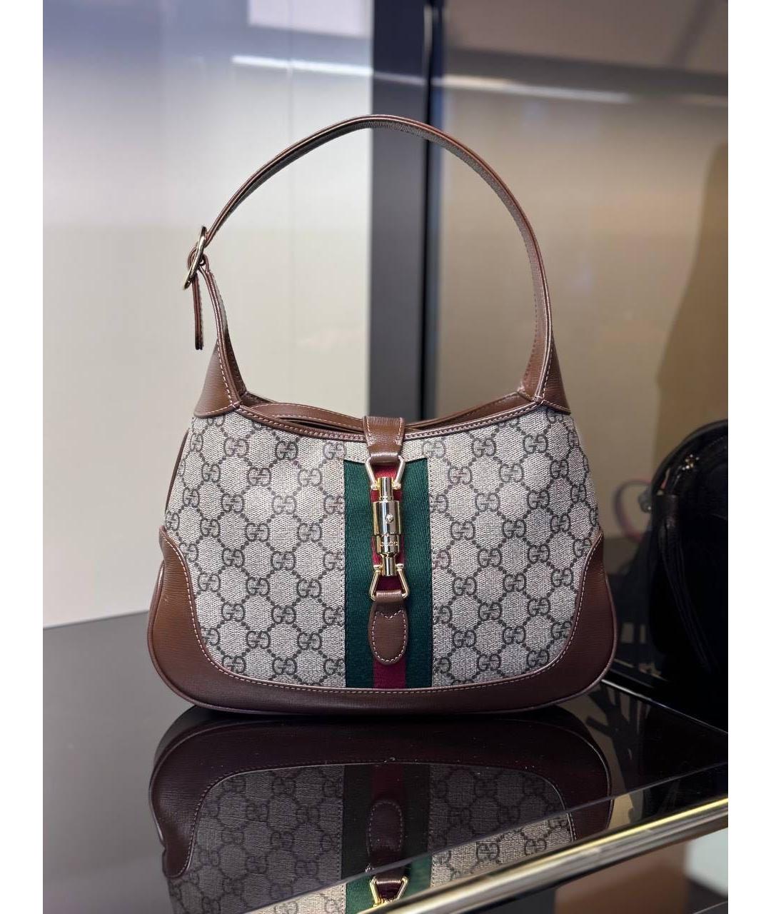 GUCCI Коричневая сумка с короткими ручками, фото 4