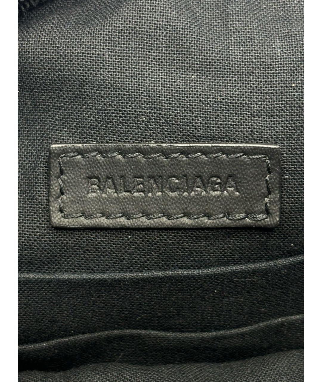 BALENCIAGA Черный синтетический рюкзак, фото 4