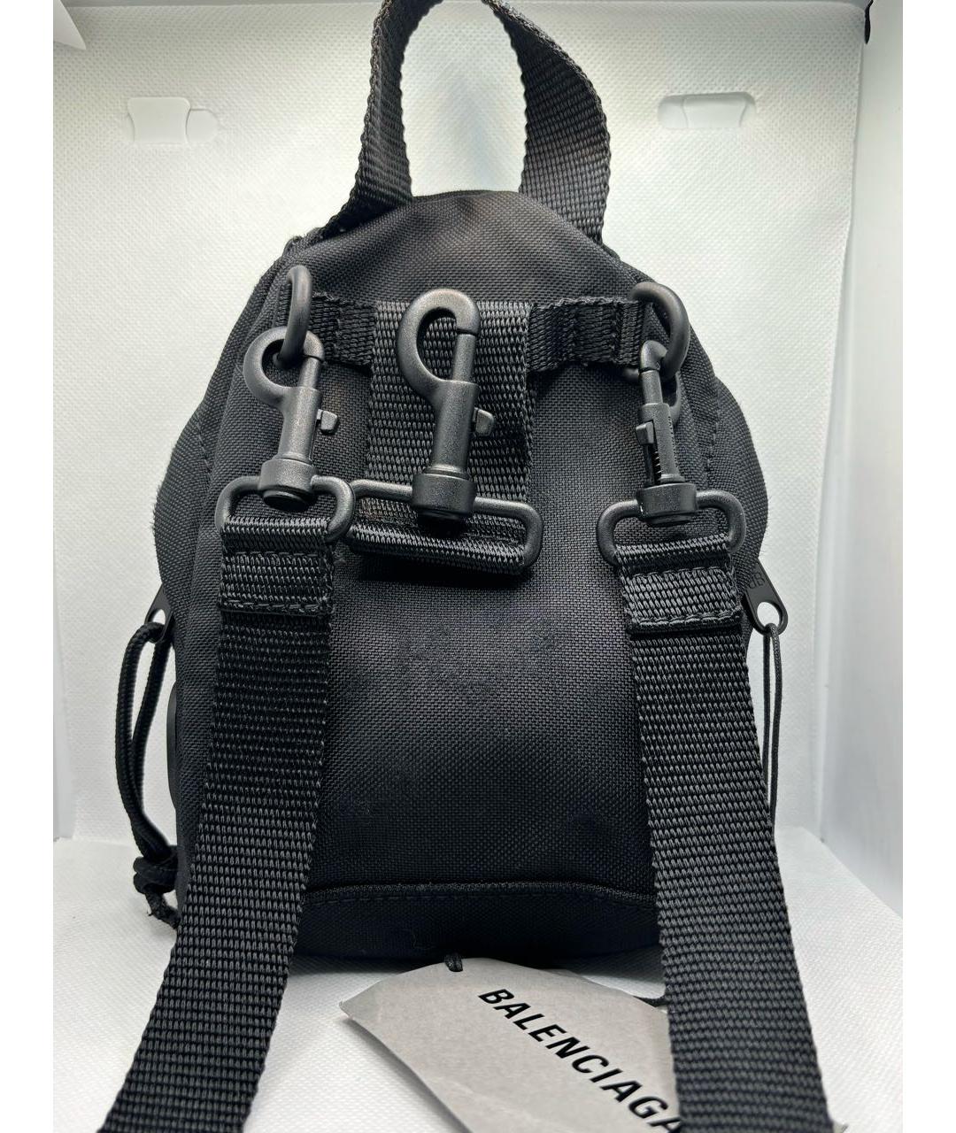 BALENCIAGA Черный синтетический рюкзак, фото 3