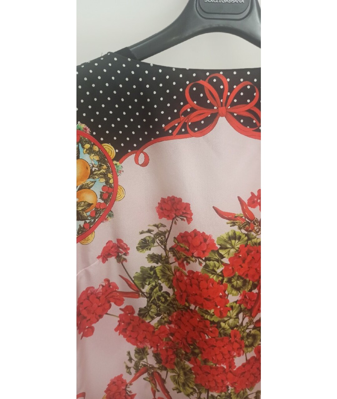 DOLCE&GABBANA Мульти шелковая футболка, фото 4