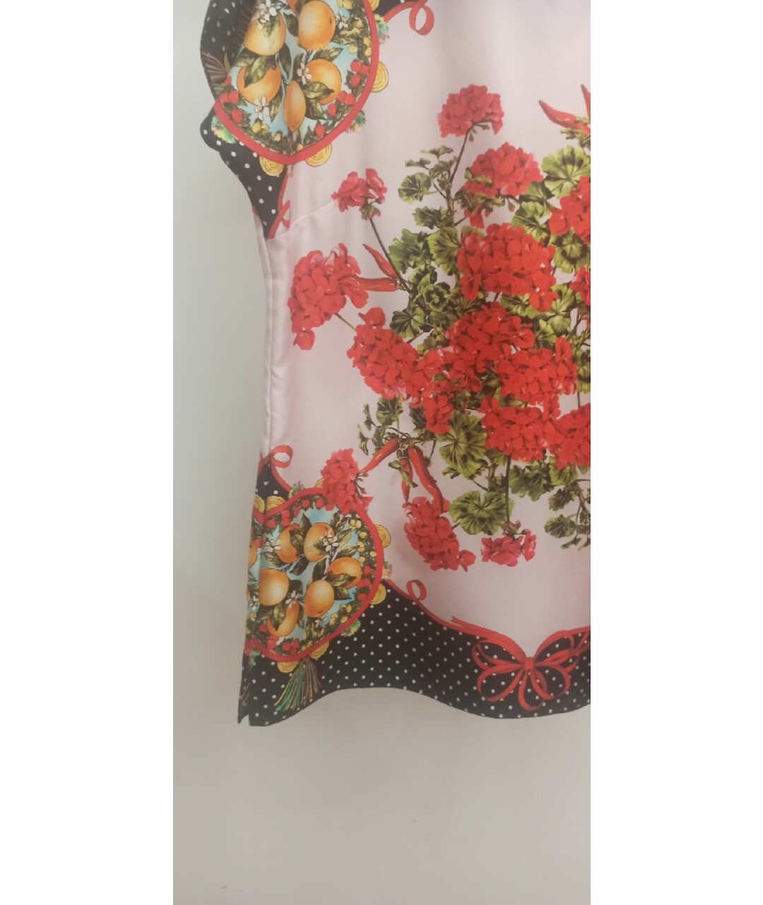 DOLCE&GABBANA Мульти шелковая футболка, фото 3