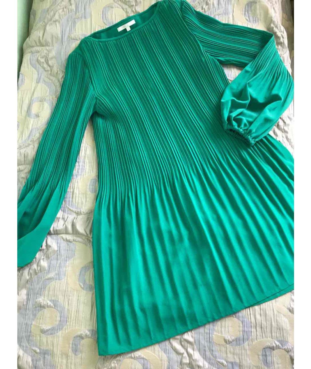 MAJE Зеленые полиэстеровое повседневное платье, фото 4
