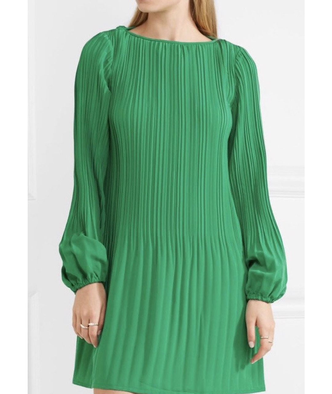 MAJE Зеленые полиэстеровое повседневное платье, фото 6