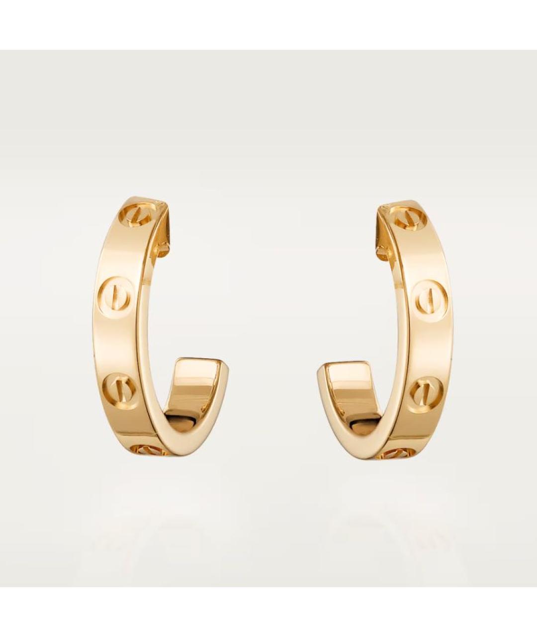 CARTIER Золотые серьги из желтого золота, фото 7