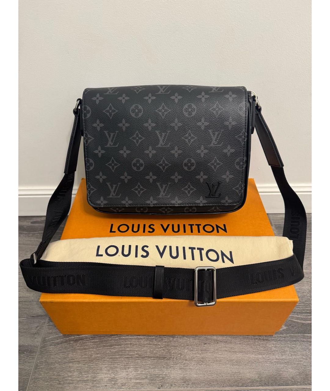 LOUIS VUITTON Черная сумка на плечо, фото 9