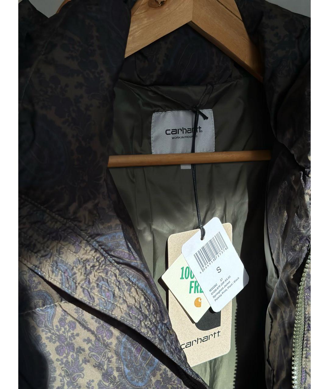 CARHARTT WIP Коричневый полиэстеровый пуховик, фото 6