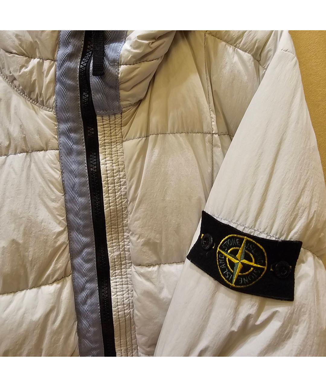 STONE ISLAND Голубая полиамидовая куртка, фото 4