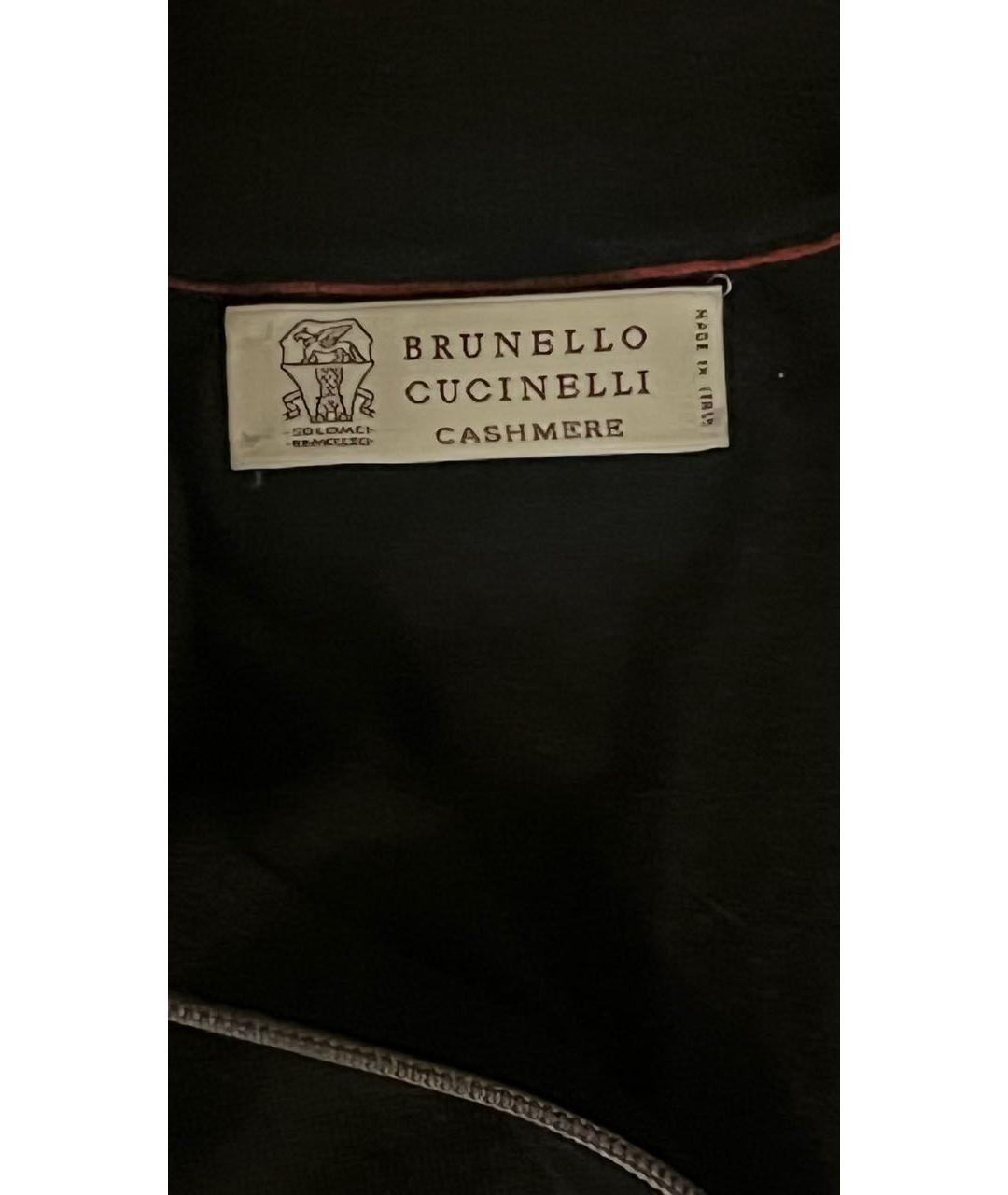 BRUNELLO CUCINELLI Черный кашемировый джемпер / свитер, фото 3