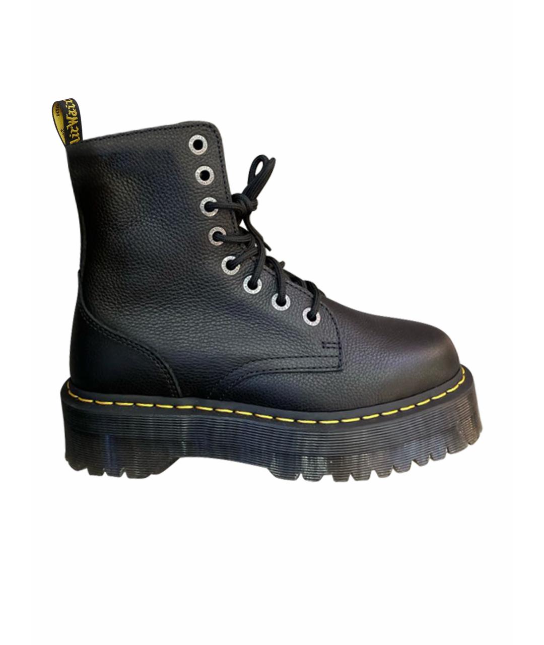 DR. MARTENS Черные кожаные ботинки, фото 1