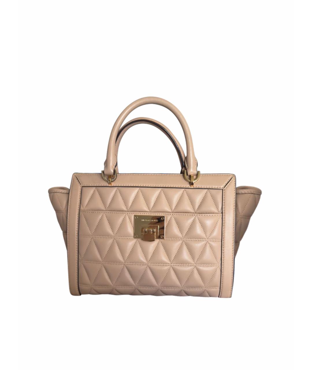 MICHAEL KORS Бежевая кожаная сумка тоут, фото 1