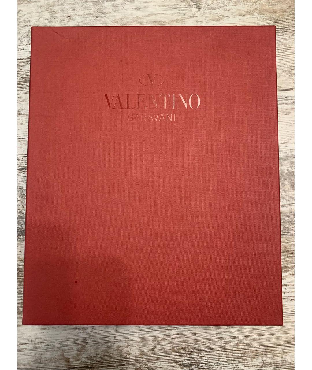 VALENTINO Черные кожаные босоножки, фото 4