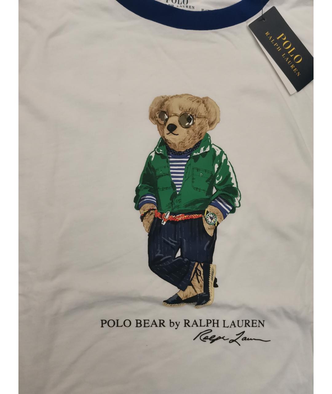 POLO RALPH LAUREN Белый хлопковый детская футболка / топ, фото 4