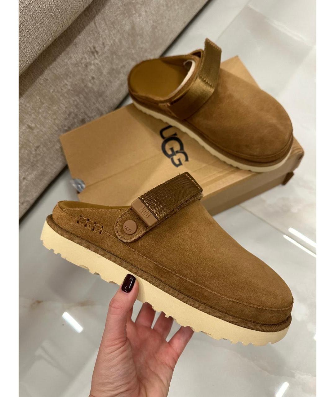 UGG AUSTRALIA Бежевые сабо, фото 8