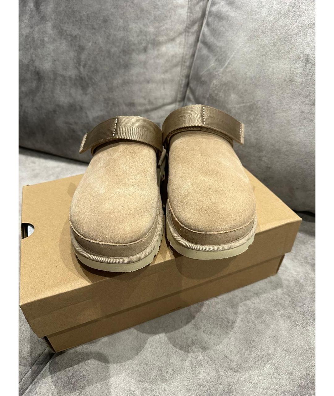 UGG AUSTRALIA Бежевые мюли, фото 3