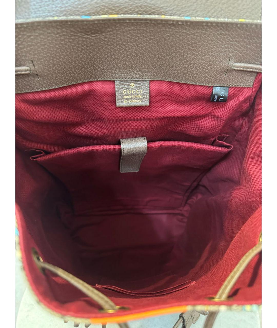 GUCCI Кожаный рюкзак, фото 7